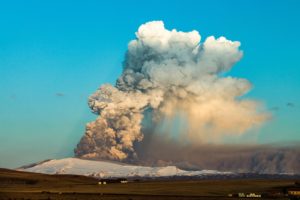 <p>When Eyjafjallajokull volcano erupted in Iceland, 2010, it caused immense disruption to air travel across Europe. As Peter Frankopan explores in <em>The Earth Transformed</em>, volcanic eruptions have the potential to bring far greater destruction on humanity. (Image: Olivier Vandeginste / Alamy)</p>