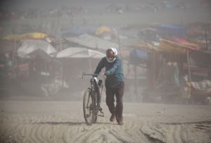 <p>A baking hot day in Prayagraj, India, in May 2023. Scientists say climate change has severe heatwaves more likely in South and Southeast Asia. (Image: Anil Shakya / Alamy)</p>
