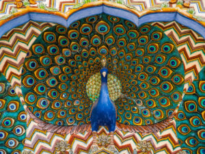 The Peacock Gate in the City Palace of Jaipur, Rajasthan, western India (Image: Keith Levit / Alamy)
