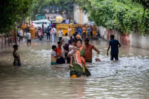 <p>The areas worst affected by the Delhi floods are where the poor live, and where civic amenities including drainage, are weak (Image: Amarjeet Kumar Singh / Alamy)</p>