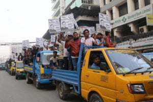 <p>Election rallies in South Asia are more likely to feature vehicles belching exhaust smoke than people championing climate issues (Image: Alamy)</p>